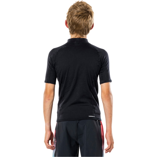 2026 Rip Curl Junior Thermopro Korte Mouw Top WLYYCB - Black